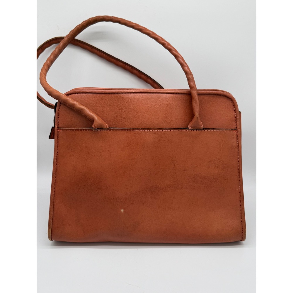 Patricia Nash Paris Satchel Tan Tooled Leather Floral Embossed Shoulder Bag - Picture 3 of 16